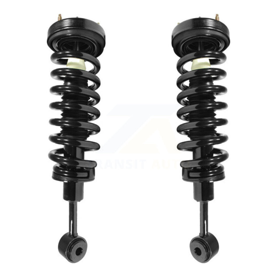 Front Complete Shocks Strut Coil Spring Assemblies Pair For Ford F-150 Lincoln Mark LT Excludes Rear Wheel Drive Vehicles With Torsion Suspension Lift Kits 4WD K78A-100024