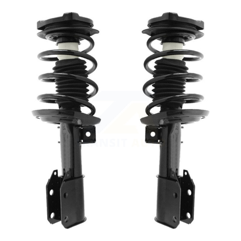 Front Complete Suspension Shocks Strut And Coil Spring Mount Assemblies Pair For Mercedes-Benz C300 C250 C350 C230 Excludes Rear Wheel Drive; W204 Chassis AWD Left Right Side K78A-100042 by Transit Auto