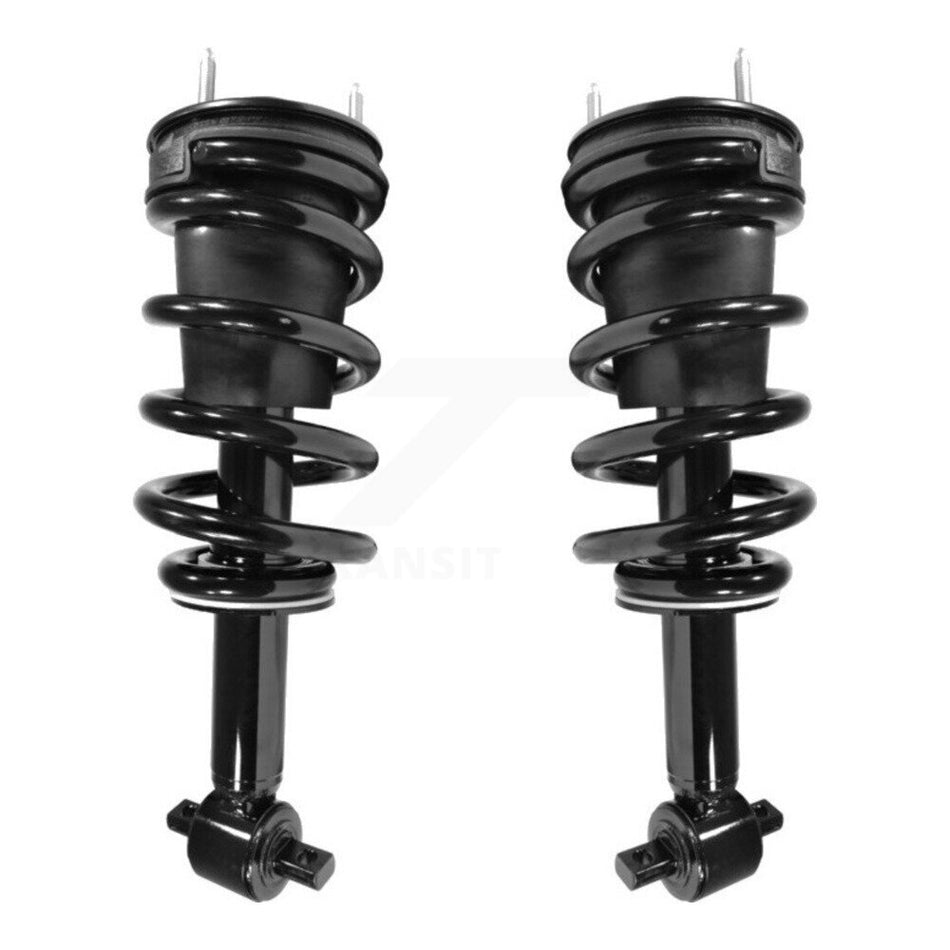 Front Complete Suspension Shocks Strut And Coil Spring Mount Assemblies Pair For 2007-2013 Chevrolet Silverado 1500 GMC Sierra excludes electronic suspension K78A-100047