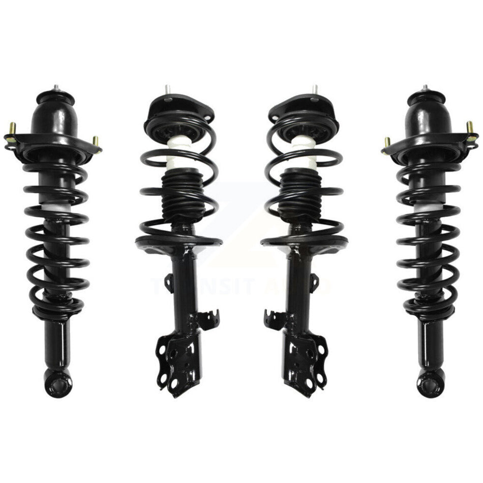 Front Rear Complete Suspension Shocks Strut And Coil Spring Mount Assemblies Kit For Toyota Matrix Pontiac Vibe Excludes All Wheel Drive 2.4L Engine FWD with 1.8L K78A-100294