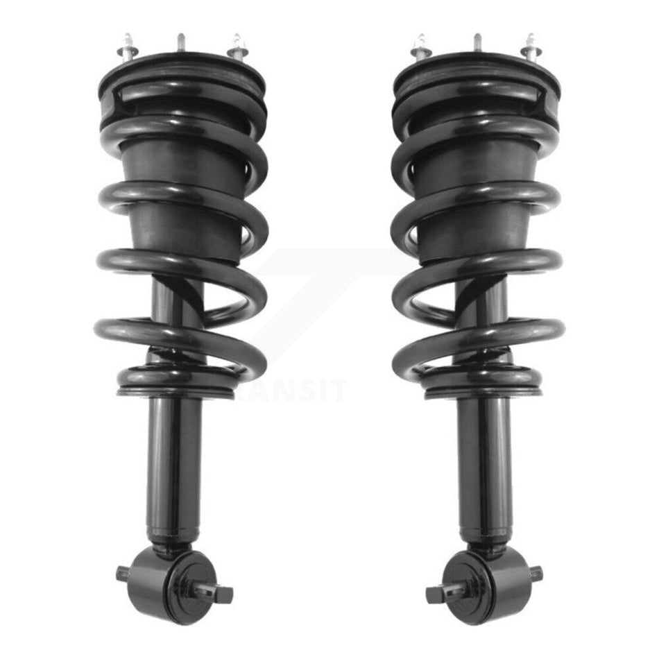Front Complete Suspension Shocks Strut And Coil Spring Mount Assemblies Pair For Chevrolet Silverado 1500 GMC Sierra LD Limited Excludes Rear Wheel Drive 4WD K78A-100343