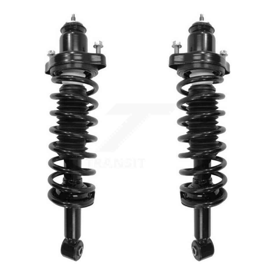 Rear Complete Suspension Shocks Strut And Coil Spring Mount Assemblies Pair For 2008-2010 Mitsubishi Lancer ES DE Excludes GTS Models K78A-100431