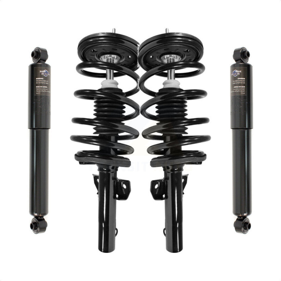 Front Rear Complete Suspension Shocks Strut And Coil Spring Mount Assemblies Kit For Ford Windstar Excludes Handivan Models - Left Right Side (Driver Passenger) K78M-100017