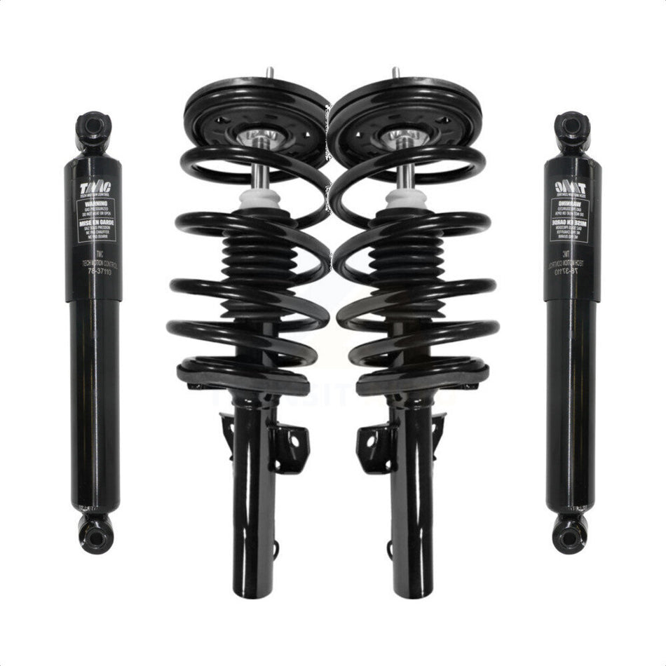 Front Rear Complete Suspension Shocks Strut And Coil Spring Mount Assemblies Kit For Ford Windstar Excludes Handivan Models - Left Right Side (Driver Passenger) K78M-100017