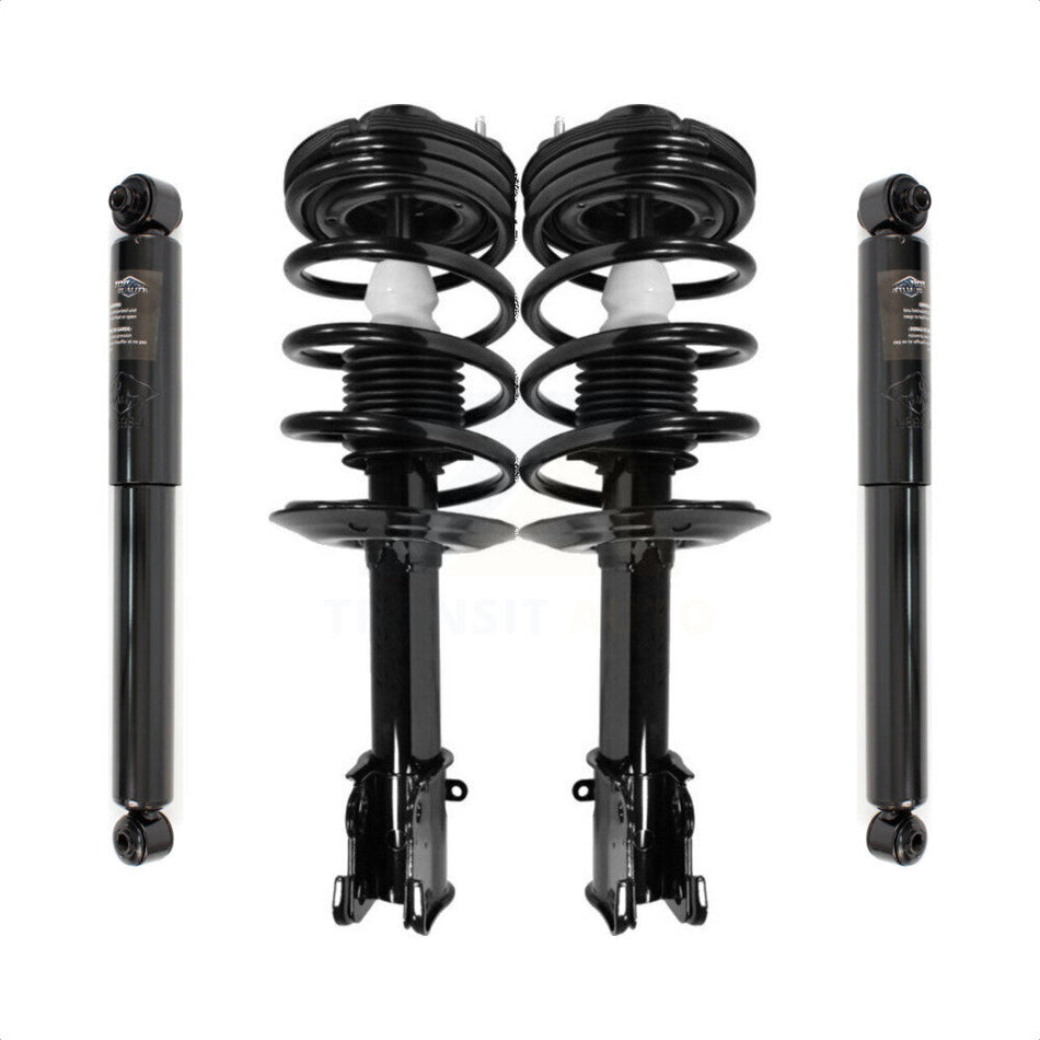 Front Rear Complete Suspension Shocks Strut And Coil Spring Mount Assemblies Kit For 2001-2010 Chrysler PT Cruiser - Left Right Side (Driver Passenger) K78M-100019