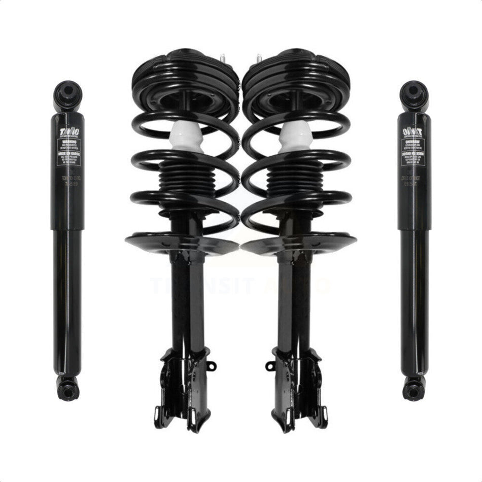 Front Rear Complete Suspension Shocks Strut And Coil Spring Mount Assemblies Kit For 2001-2010 Chrysler PT Cruiser - Left Right Side (Driver Passenger) K78M-100019