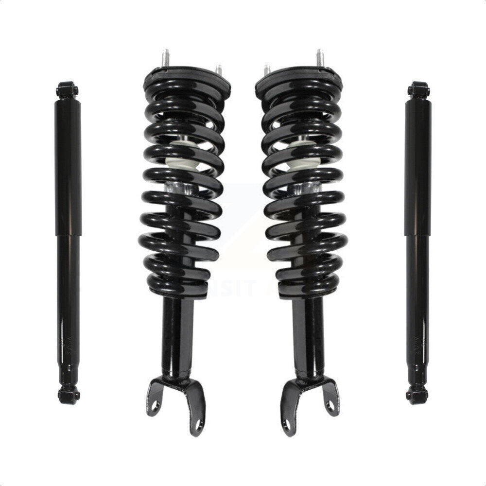 Front Rear Complete Suspension Shocks Strut And Coil Spring Mount Assemblies Kit For Dodge Dakota Mitsubishi Raider Excludes Wheel Drive TRX Lift Kits 4WD Left Right Side K78M-100021 by Transit Auto