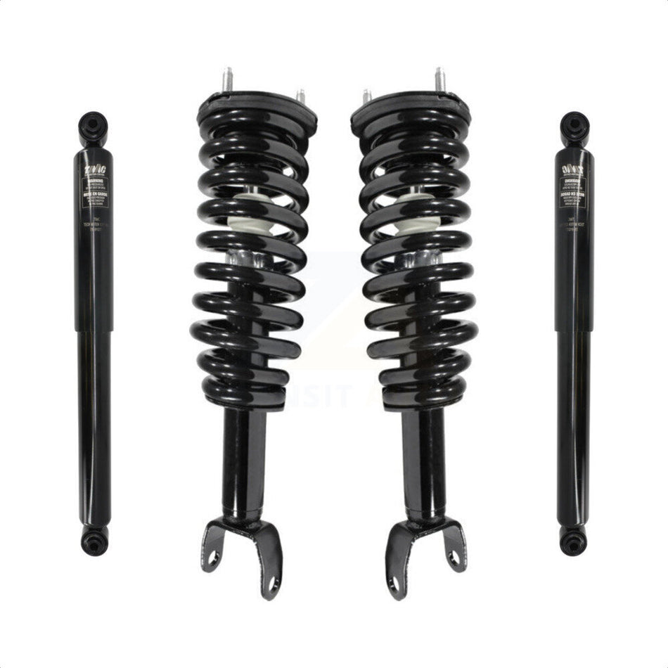 Front Rear Complete Suspension Shocks Strut And Coil Spring Mount Assemblies Kit For Dodge Dakota Mitsubishi Raider Excludes Wheel Drive TRX Lift Kits 4WD Left Right Side K78M-100021