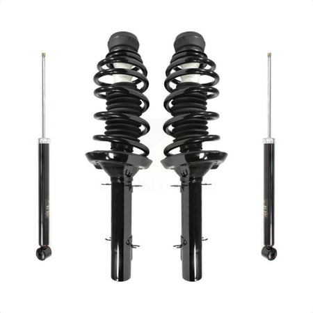 Front Rear Complete Suspension Shocks Strut And Coil Spring Mount Assemblies Kit For Volkswagen Beetle Jetta Golf City - Left Right Side (Driver Passenger) K78M-100023 by Transit Auto