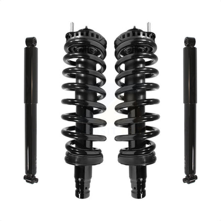 Front Rear Complete Shocks Strut And Coil Spring Mount Assemblies Kit For Chevrolet Trailblazer GMC Envoy EXT XL Oldsmobile Bravada Isuzu Ascender Excludes V8 Models - K78M-100024 by Transit Auto