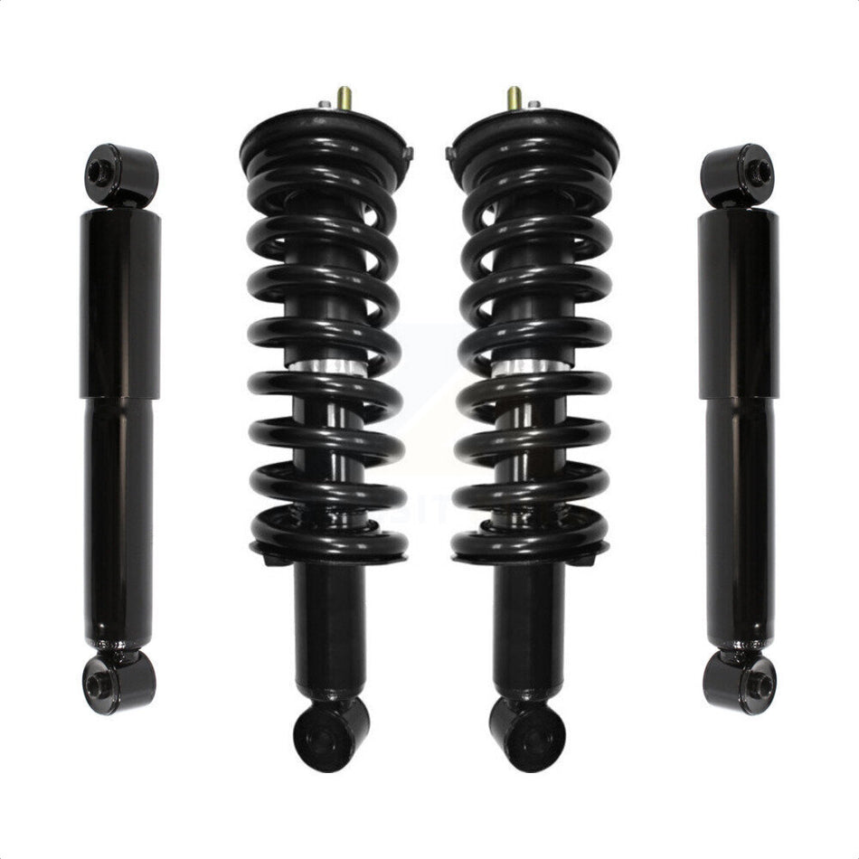 Front Rear Complete Suspension Shocks Strut And Coil Spring Mount Assemblies Kit For Nissan Pathfinder - Left Right Side (Driver Passenger) K78M-100026