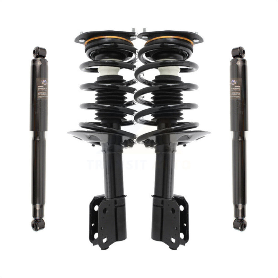 Front Rear Complete Suspension Shocks Strut And Coil Spring Mount Assemblies Kit For 2001-2005 Pontiac Aztek FWD - Left Right Side (Driver Passenger) K78M-100028 by Transit Auto