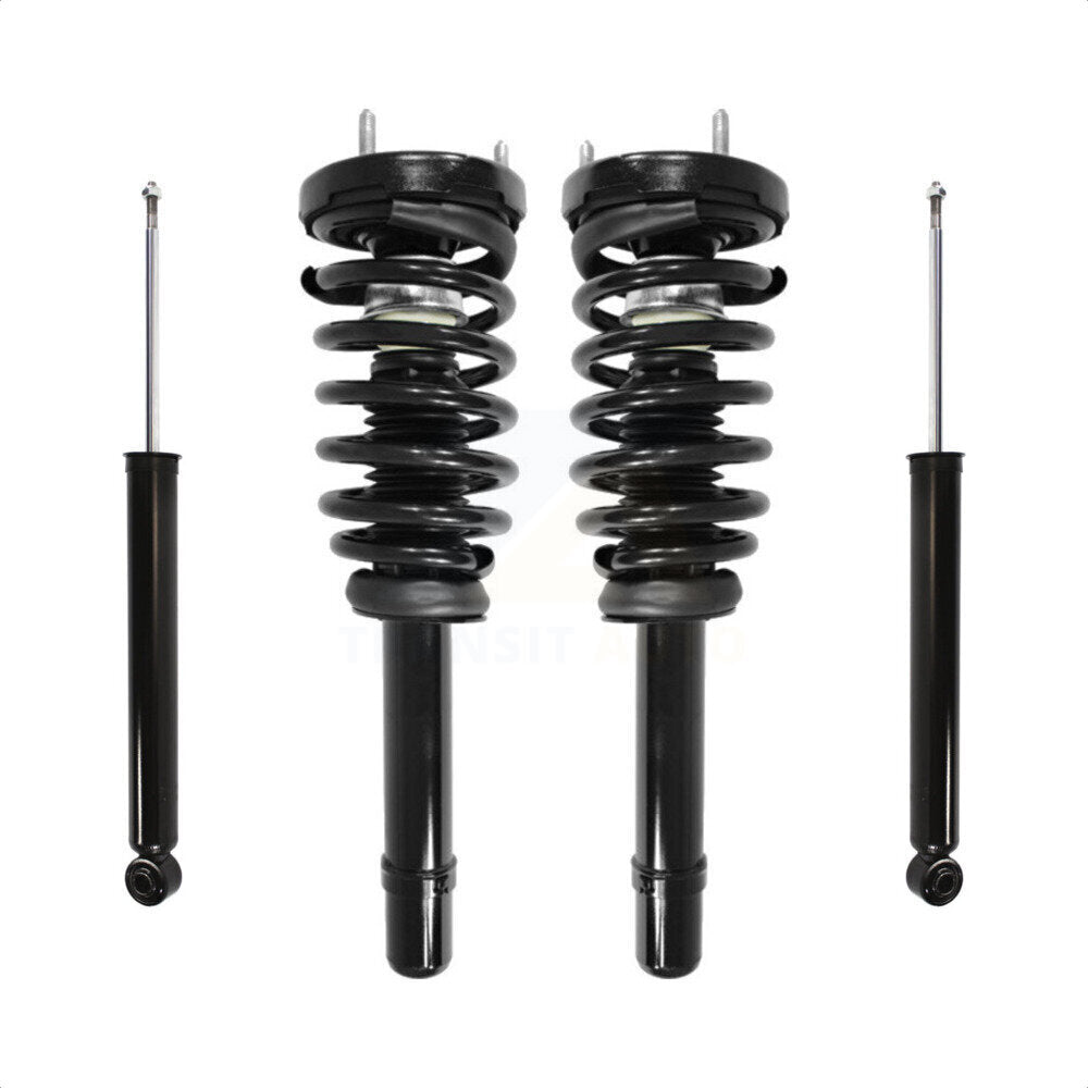 Front Rear Complete Suspension Shocks Strut And Coil Spring Mount Assemblies Kit For Hyundai Sonata Azera - Left Right Side (Driver Passenger) K78M-100029 by Transit Auto