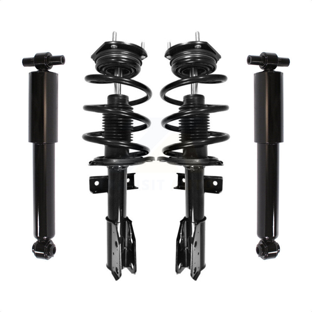 Front Rear Complete Suspension Shocks Strut And Coil Spring Mount Assemblies Kit For GMC Acadia Chevrolet Traverse Buick Enclave Saturn Outlook - Left Right (Driver Passenger) K78M-100032 by Transit Auto