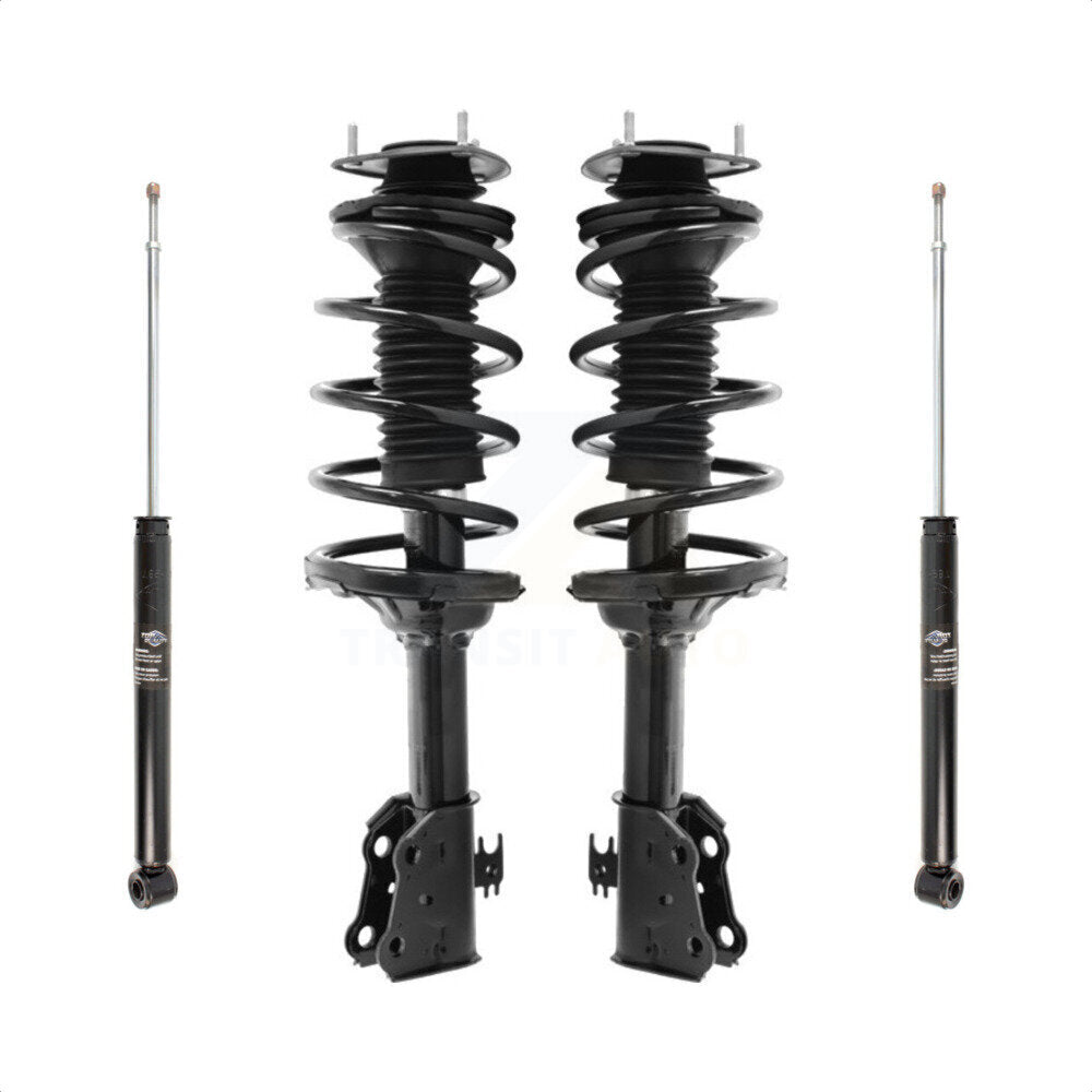 Front Rear Complete Suspension Shocks Strut And Coil Spring Mount Assemblies Kit For 2000-2005 Toyota Echo - Left Right Side (Driver Passenger) K78M-100034 by Transit Auto