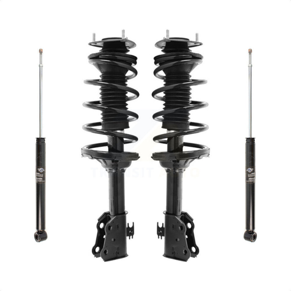 Front Rear Complete Suspension Shocks Strut And Coil Spring Mount Assemblies Kit For 2000-2005 Toyota Echo - Left Right Side (Driver Passenger) K78M-100034 by Transit Auto