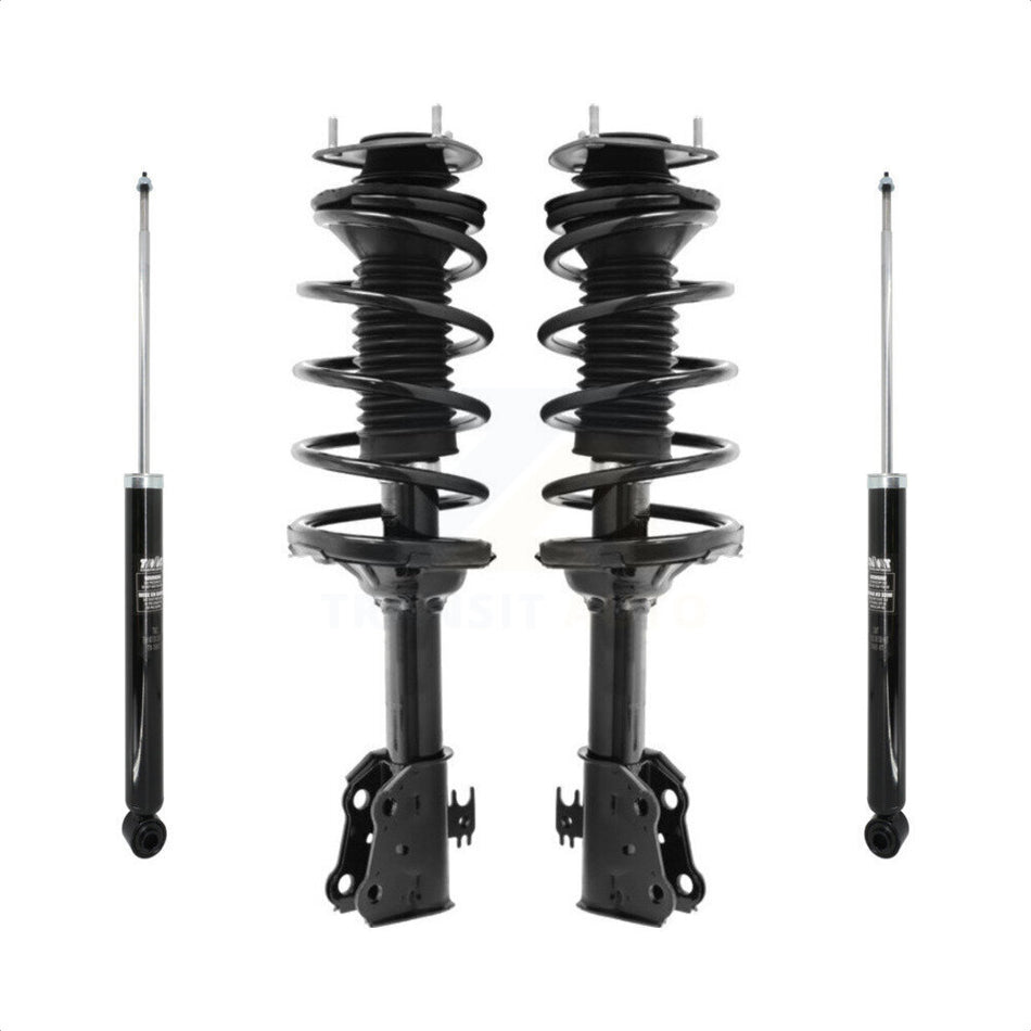 Front Rear Complete Suspension Shocks Strut And Coil Spring Mount Assemblies Kit For 2000-2005 Toyota Echo - Left Right Side (Driver Passenger) K78M-100034