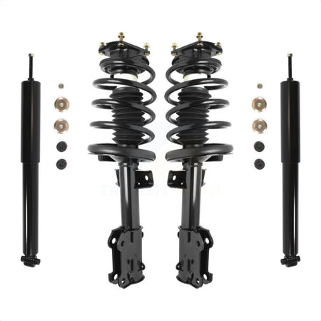 Front Rear Complete Suspension Shocks Strut And Coil Spring Mount Assemblies Kit For 2011-2014 Ford Mustang Base GT Excludes Performance Left Right Driver Passenger K78M-100035 by Transit Auto