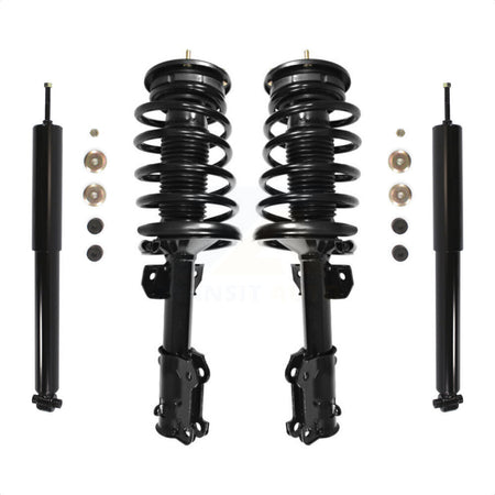 Front Rear Complete Suspension Shocks Strut And Coil Spring Mount Assemblies Kit For 2005-2010 Ford Mustang Excludes Performance Left Right Side (Driver Passenger) K78M-100036 by Transit Auto