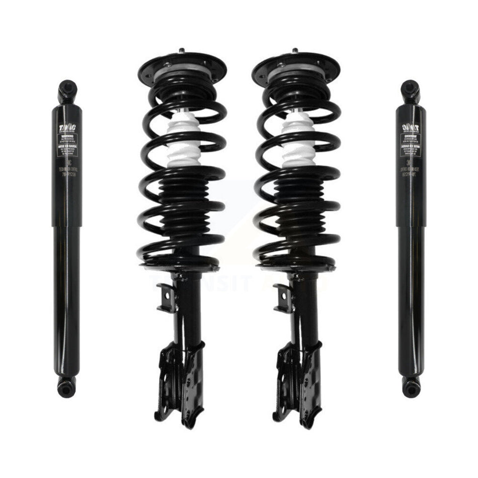 Front Rear Complete Suspension Shocks Strut And Coil Spring Mount Assemblies Kit For Chevrolet Equinox Pontiac Torrent - Left Right Side (Driver Passenger) K78M-100076
