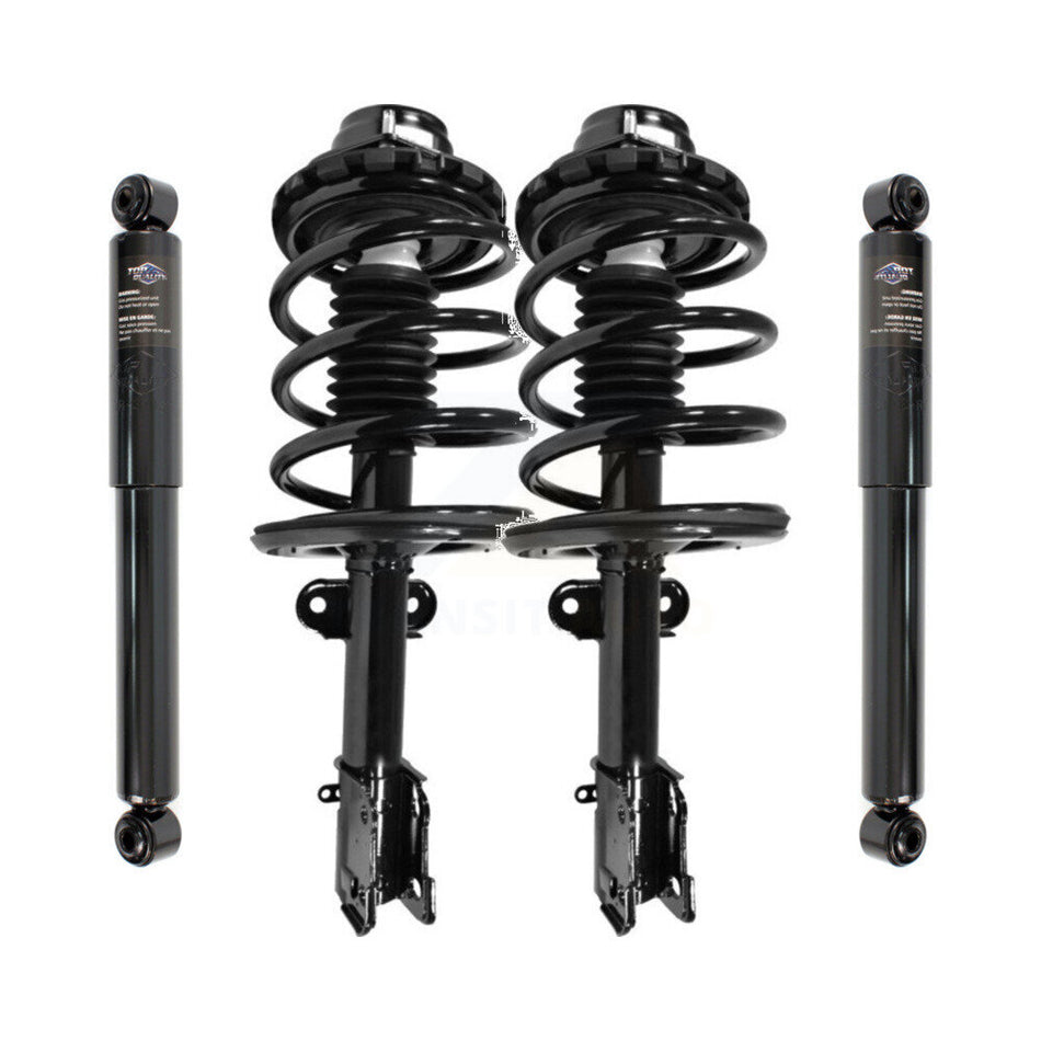 Front Rear Complete Shocks Strut Coil Spring Mount Assemblies Kit For 2000 Chrysler Voyager Excludes Nivomat Suspension AWD Production date after 03 95 - Prior use 11500 K78M-100077