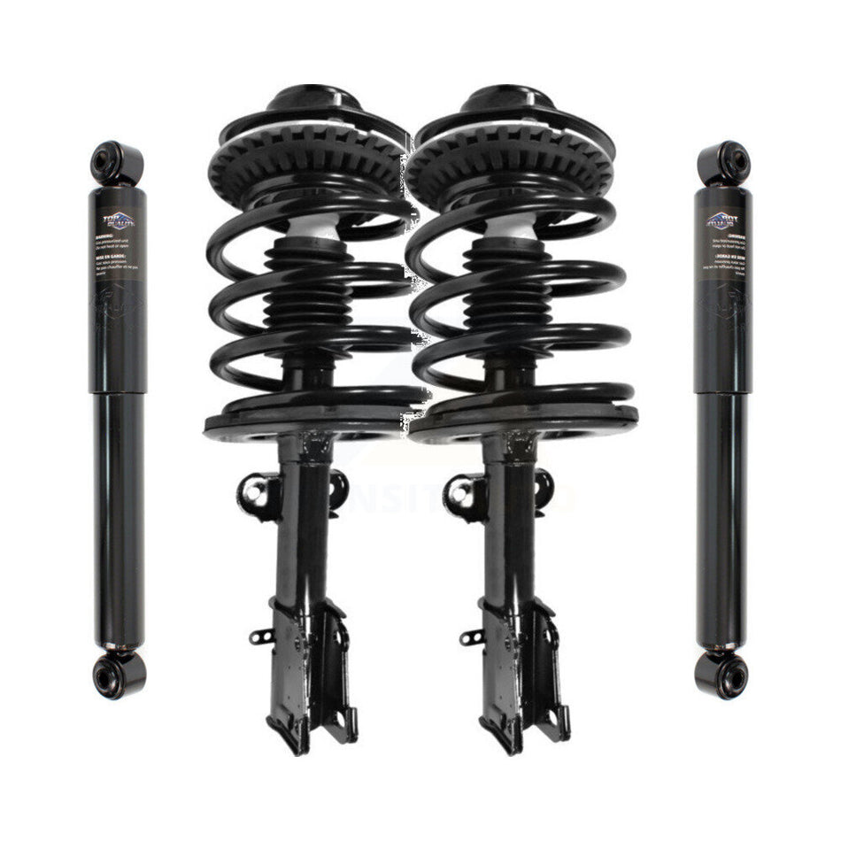 Front Rear Complete Suspension Shocks Strut And Coil Spring Mount Assemblies Kit For Chrysler Town & Country Dodge Caravan Voyager - Left Right Side (Driver Passenger) K78M-100080