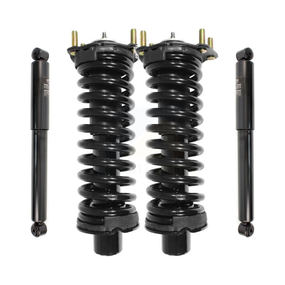 Front Rear Complete Suspension Shocks Strut And Coil Spring Mount Assemblies Kit For Jeep Liberty Dodge Nitro Excludes Diesel Engines - Left Right Side (Driver Passenger) K78M-100089