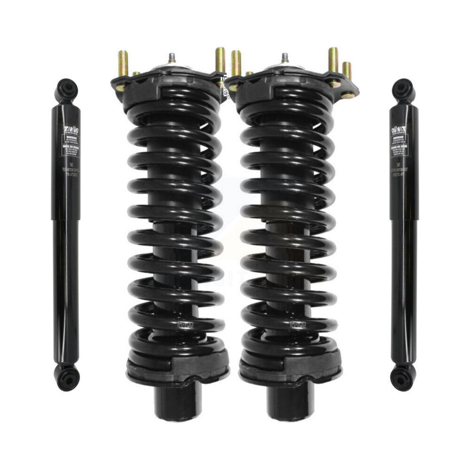 Front Rear Complete Suspension Shocks Strut And Coil Spring Mount Assemblies Kit For Jeep Liberty Dodge Nitro Excludes Diesel Engines - Left Right Side (Driver Passenger) K78M-100089