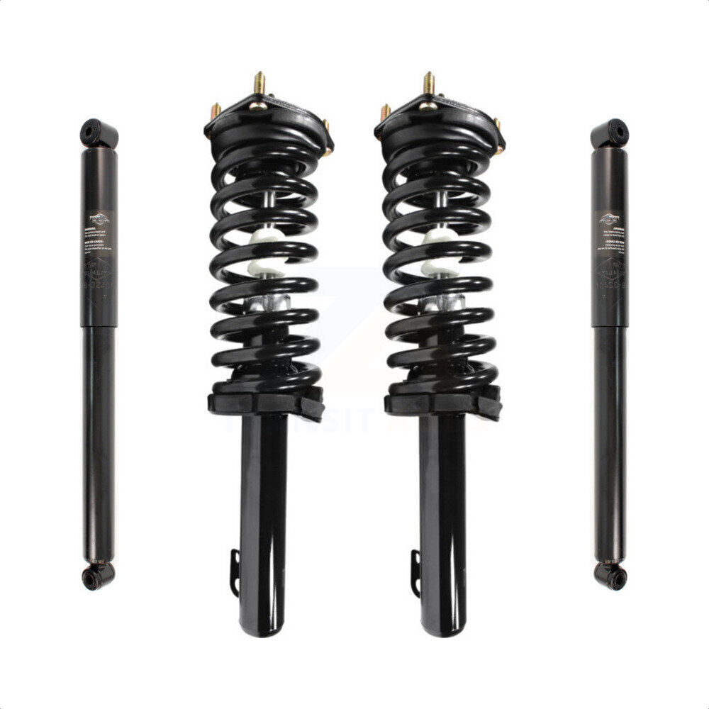 Front Rear Complete Suspension Shocks Strut And Coil Spring Mount Assemblies Kit For Jeep Grand Cherokee Commander Excludes SRT SRT8 Models Left Right Side (Driver Passenger) K78M-100090 by Transit Auto