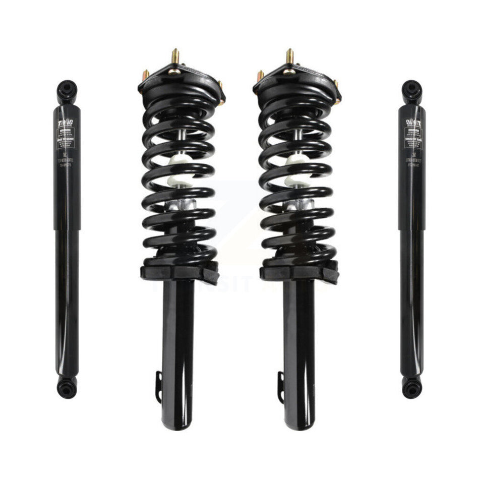 Front Rear Complete Suspension Shocks Strut And Coil Spring Mount Assemblies Kit For Jeep Grand Cherokee Commander Excludes SRT SRT8 Models Left Right Side (Driver Passenger) K78M-100090