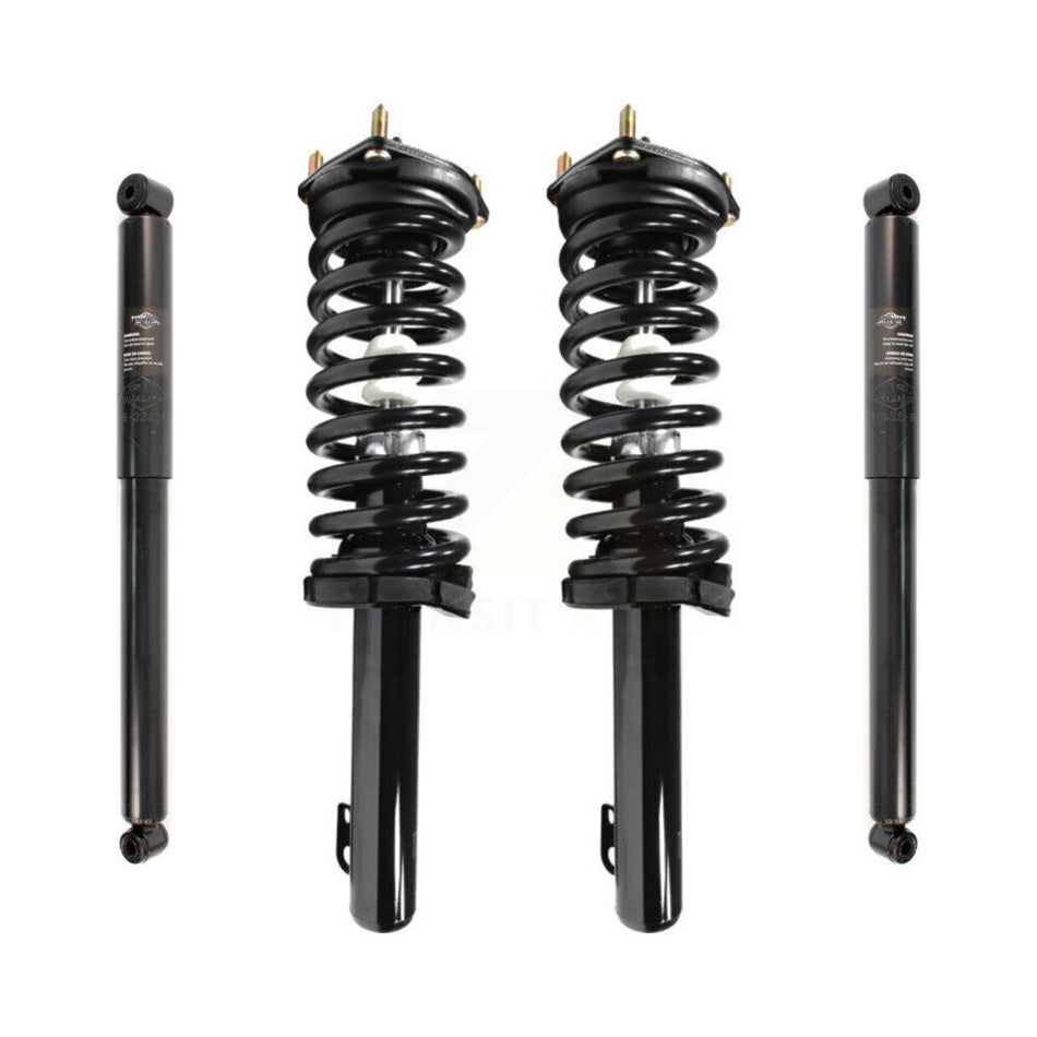 Front Rear Complete Suspension Shocks Strut And Coil Spring Mount Assemblies Kit For Jeep Grand Cherokee Commander Excludes SRT SRT8 Models Left Right Side (Driver Passenger) K78M-100090