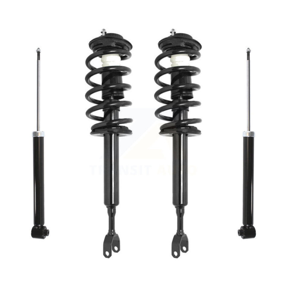 Front Rear Complete Suspension Shocks Strut And Coil Spring Mount Assemblies Kit For Volkswagen Passat Audi A6 - Left Right Side (Driver Passenger) K78M-100094