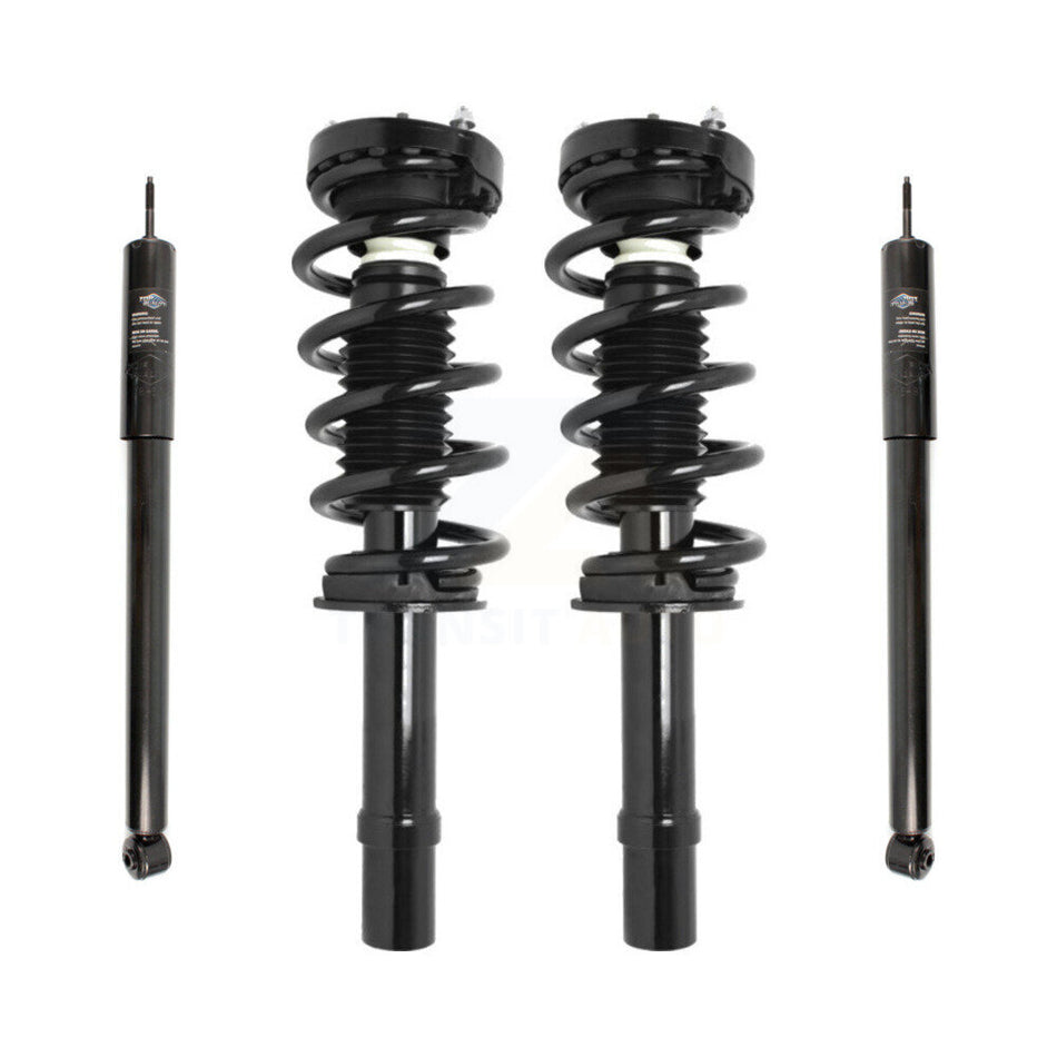 Front Rear Complete Suspension Shocks Strut And Coil Spring Mount Assemblies Kit For Chrysler 300 Excludes Wheel Drive V8 Engine - Left Right Side (Driver Passenger) K78M-100095