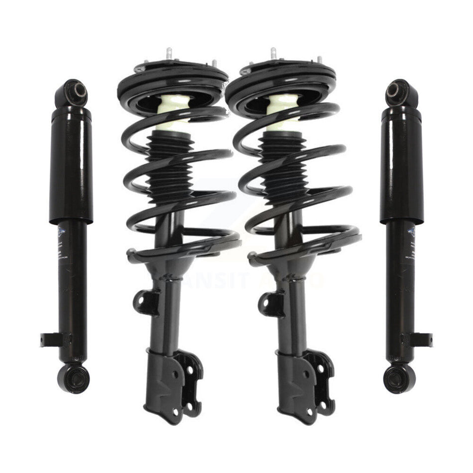 Front Rear Complete Suspension Shocks Strut And Coil Spring Mount Assemblies Kit For 2007-2009 Hyundai Santa Fe - Left Right Side (Driver Passenger) K78M-100097