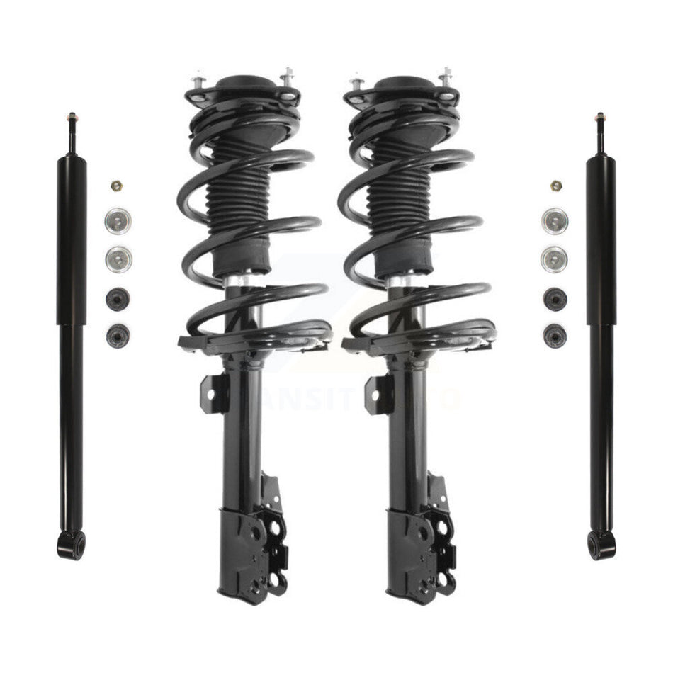 Front Rear Complete Suspension Shocks Strut And Coil Spring Mount Assemblies Kit For 2011-2019 Toyota Sienna AWD Excludes Wheel Drive Left Right Side (Driver Passenger) K78M-100103