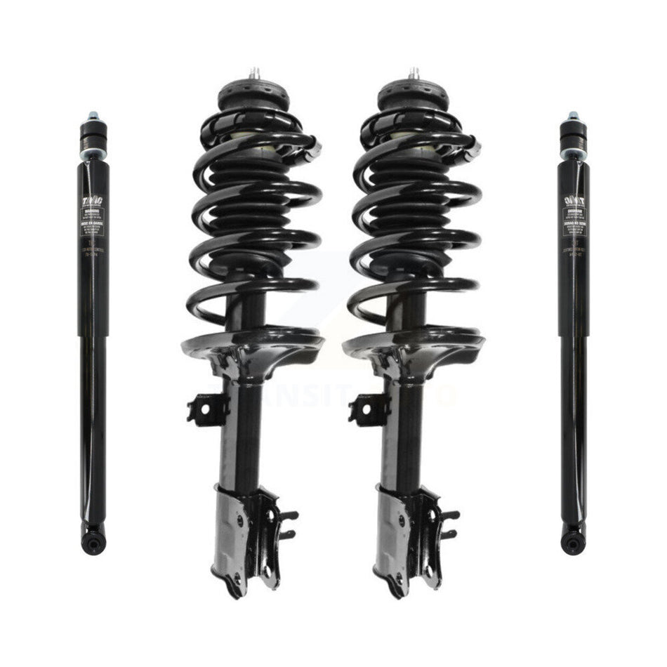 Front Rear Complete Suspension Shocks Strut And Coil Spring Mount Assemblies Kit For Chevrolet Aveo Aveo5 Pontiac G3 Wave - Left Right Side (Driver Passenger) K78M-100104