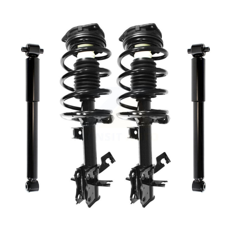 Front Rear Complete Suspension Shocks Strut And Coil Spring Mount Assemblies Kit For Nissan Sentra Excludes SE-R Spec V Models - Left Right Side (Driver Passenger) K78M-100106
