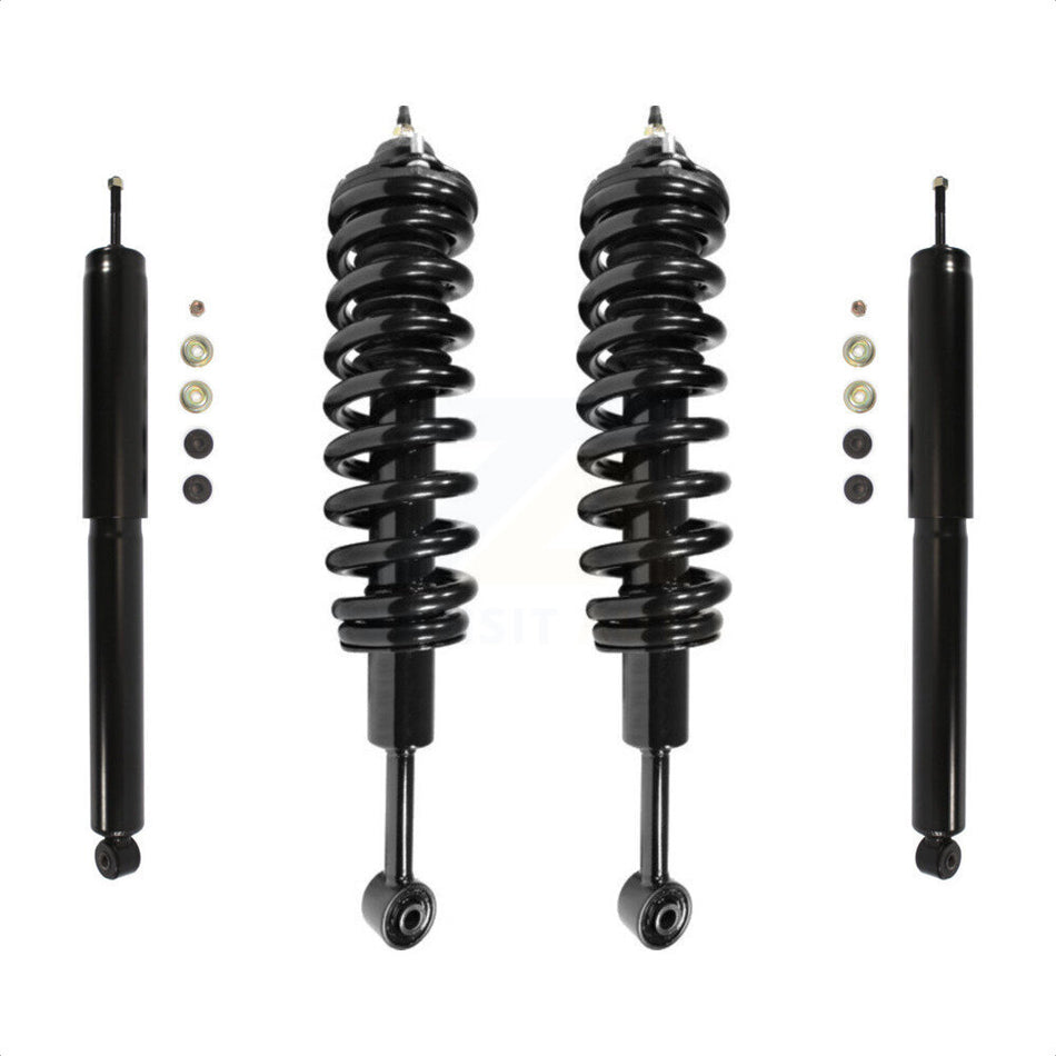 Front Rear Complete Suspension Shocks Strut And Coil Spring Mount Assemblies Kit For Toyota Tacoma Excludes TRD Models Non PreRunner Wheel Drive - Left Right Side K78M-100109 by Transit Auto