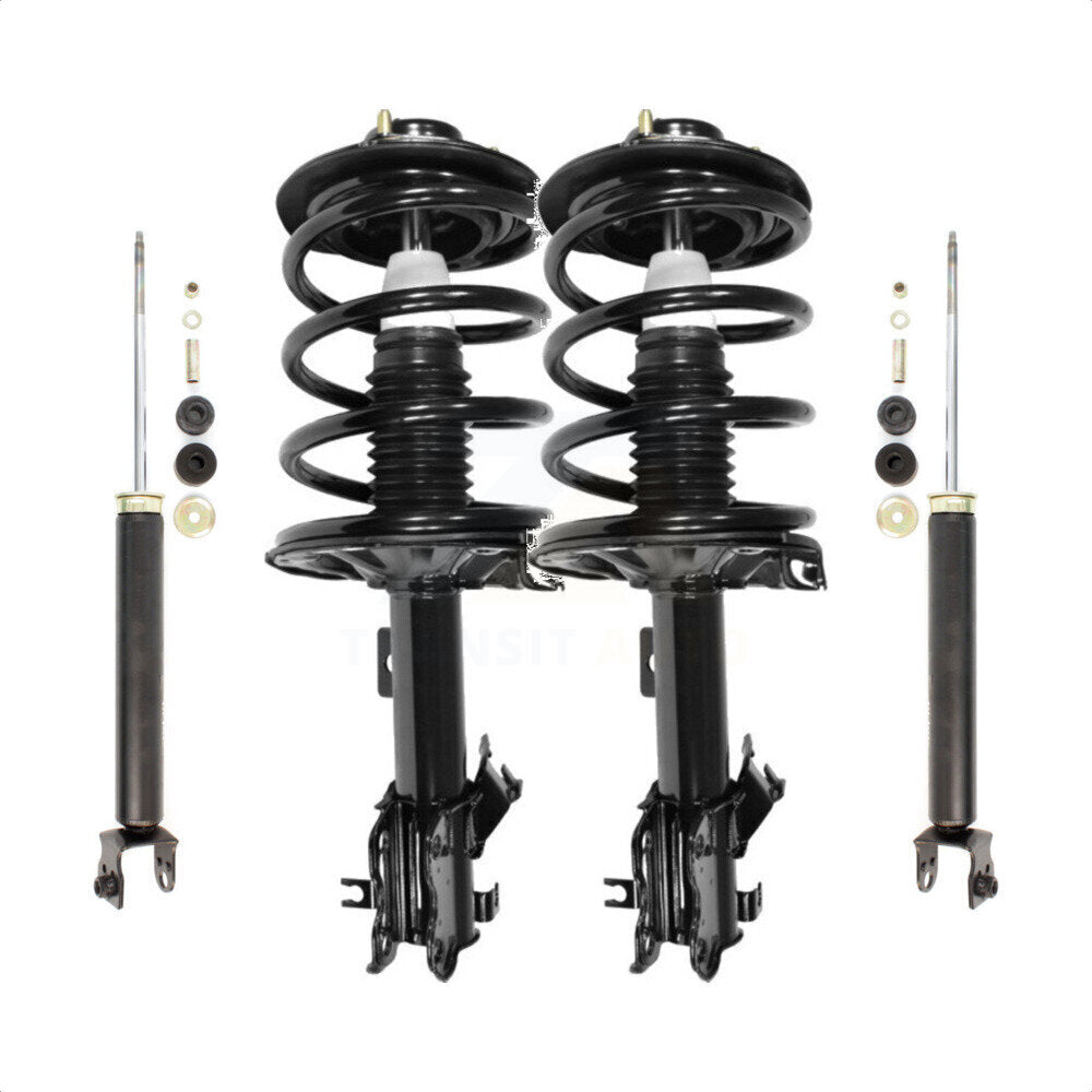 Front Rear Complete Suspension Shocks Strut And Coil Spring Mount Assemblies Kit For Nissan Altima Excludes SE-R Models 4 Cylinder Engines - Left Right Side (Driver Passenger) K78M-100111 by Transit Auto