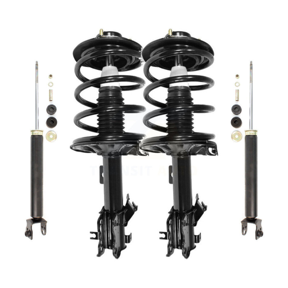 Front Rear Complete Suspension Shocks Strut And Coil Spring Mount Assemblies Kit For Nissan Altima Excludes SE-R Models 4 Cylinder Engines - Left Right Side (Driver Passenger) K78M-100111