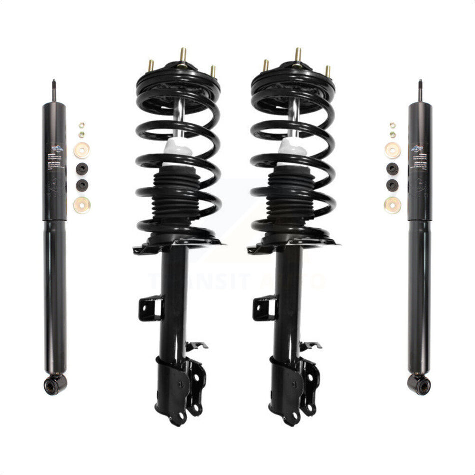 Front Rear Complete Suspension Shocks Strut And Coil Spring Mount Assemblies Kit For Ford Escape Mazda Tribute Mercury Mariner - Left Right Side (Driver Passenger) K78M-100116 by Transit Auto