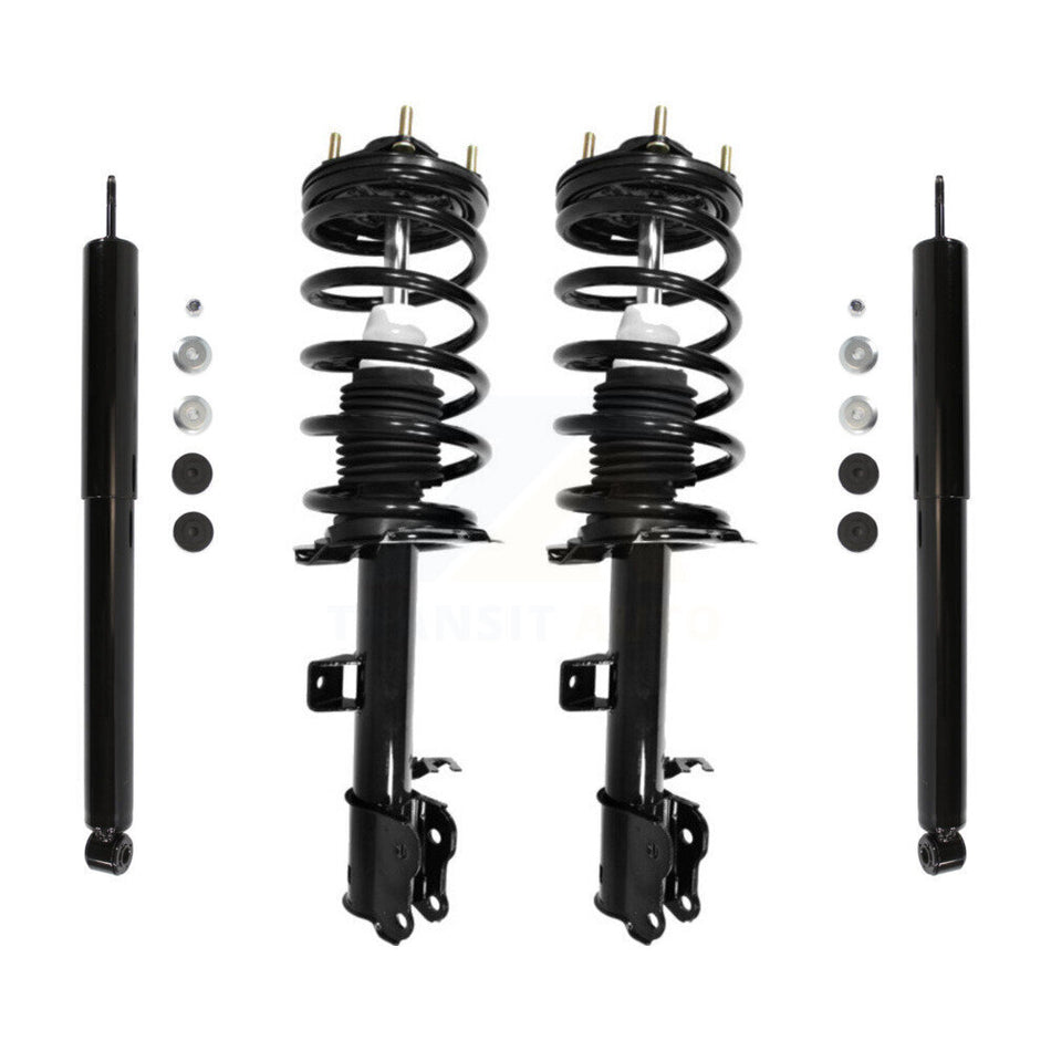Front Rear Complete Suspension Shocks Strut And Coil Spring Mount Assemblies Kit For Ford Escape Mercury Mariner Mazda Tribute - Left Right Side (Driver Passenger) K78M-100117