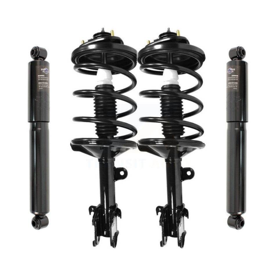 Front Rear Complete Suspension Shocks Strut And Coil Spring Mount Assemblies Kit For 1999-2004 Honda Odyssey - Left Right Side (Driver Passenger) K78M-100120