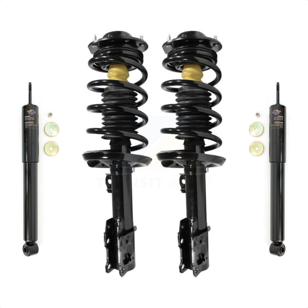 Front Rear Complete Suspension Shocks Strut And Coil Spring Mount Assemblies Kit For Chevrolet Malibu Pontiac G6 Saturn Aura - Left Right Side (Driver Passenger) K78M-100121 by Transit Auto