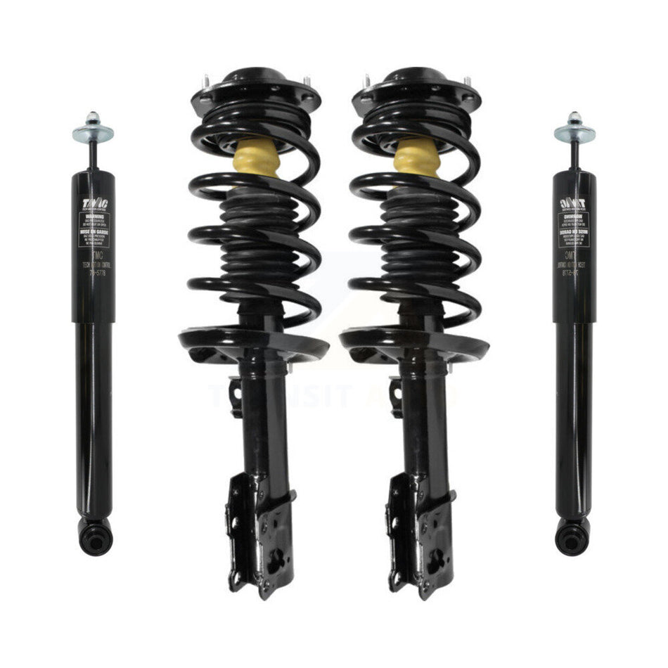 Front Rear Complete Suspension Shocks Strut And Coil Spring Mount Assemblies Kit For Chevrolet Malibu Pontiac G6 Saturn Aura - Left Right Side (Driver Passenger) K78M-100121