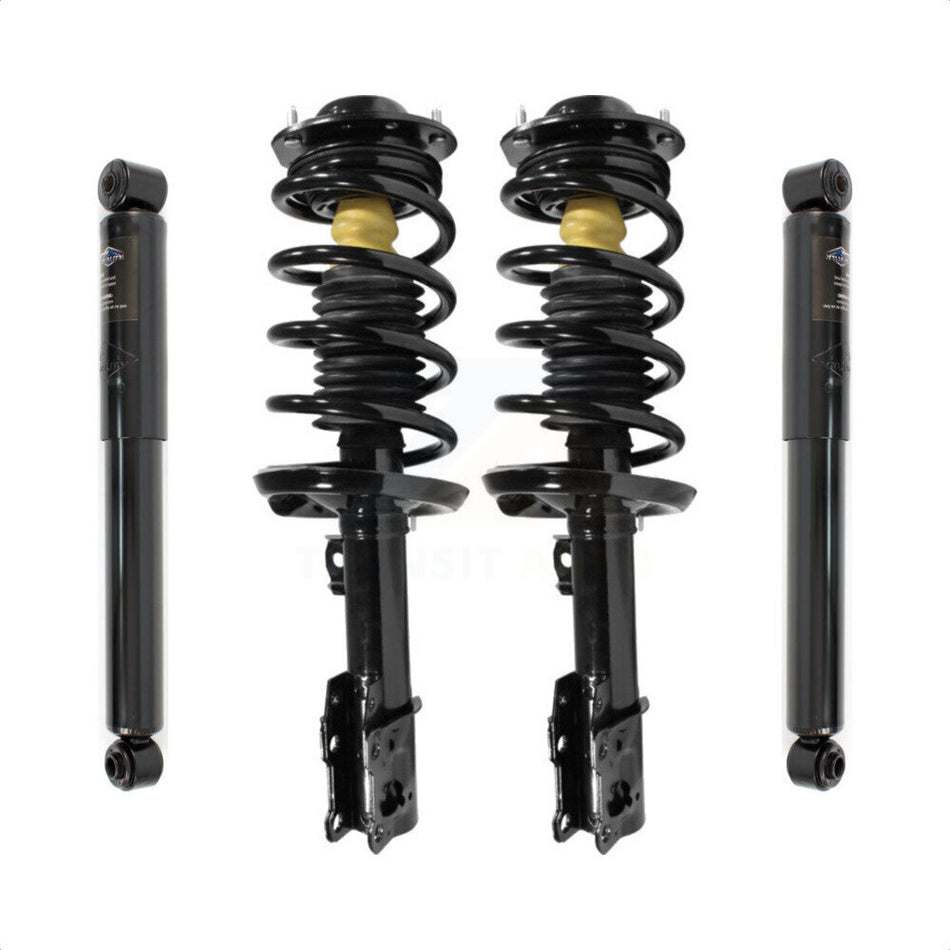 Front Rear Complete Suspension Shocks Strut And Coil Spring Mount Assemblies Kit For Chevrolet Malibu Excludes MAXX SS CLASSIC Models - Left Right Side (Driver Passenger) K78M-100122 by Transit Auto