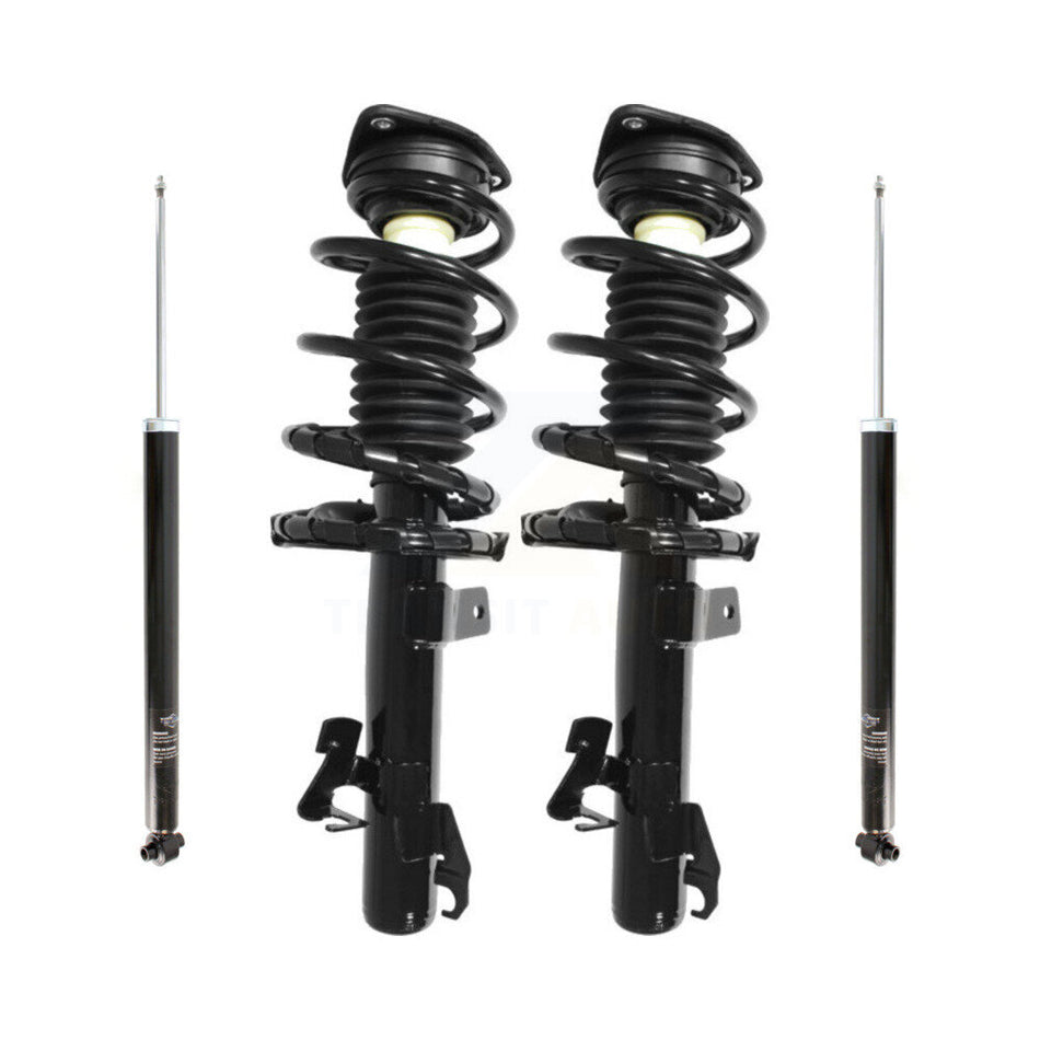 Front Rear Complete Suspension Shocks Strut And Coil Spring Mount Assemblies Kit For Mazda 3 5 Excludes MazdaSpeed Model - Left Right Side (Driver Passenger) K78M-100123