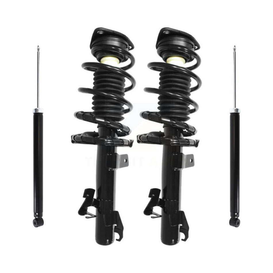 Front Rear Complete Suspension Shocks Strut And Coil Spring Mount Assemblies Kit For 2010-2011 Mazda 3 GS GT GX Excludes MazdaSpeed Model - Left Right Side (Driver Passenger) K78M-100125