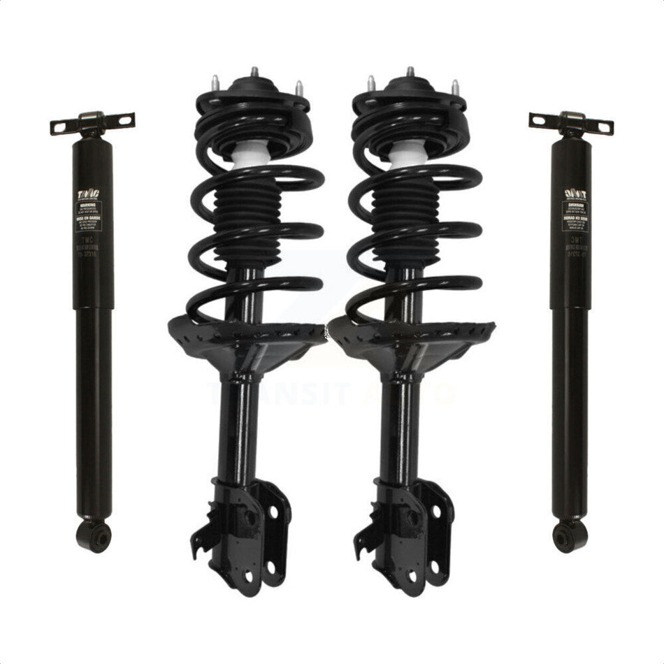 Front Rear Complete Suspension Shocks Strut And Coil Spring Mount Assemblies Kit For 2005-2007 Honda Odyssey - Left Right Side (Driver Passenger) K78M-100135 by Transit Auto