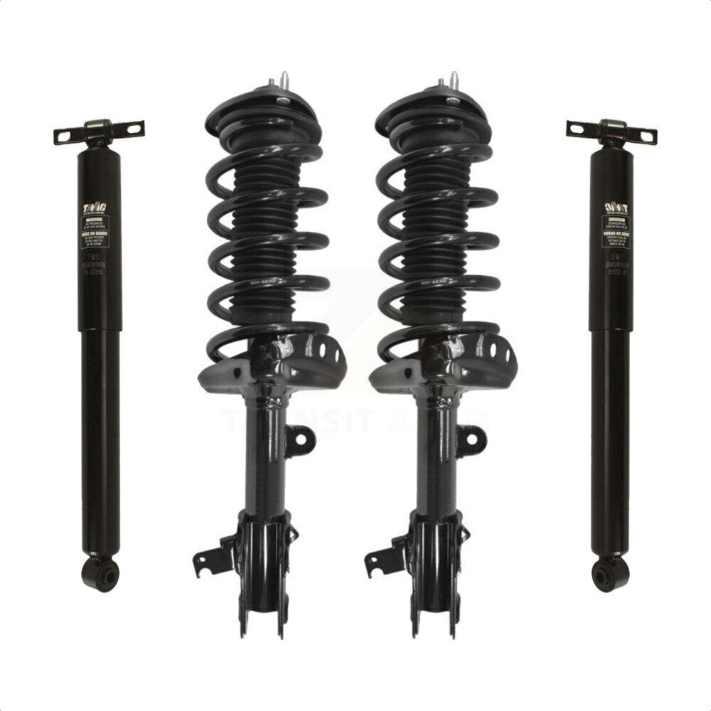 Front Rear Complete Suspension Shocks Strut And Coil Spring Mount Assemblies Kit For 2008-2010 Honda Odyssey - Left Right Side (Driver Passenger) K78M-100136 by Transit Auto